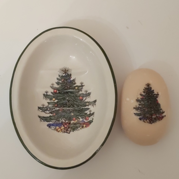 Cuthbertson vintage ceramic soap dish + soap - Picture 1 of 6